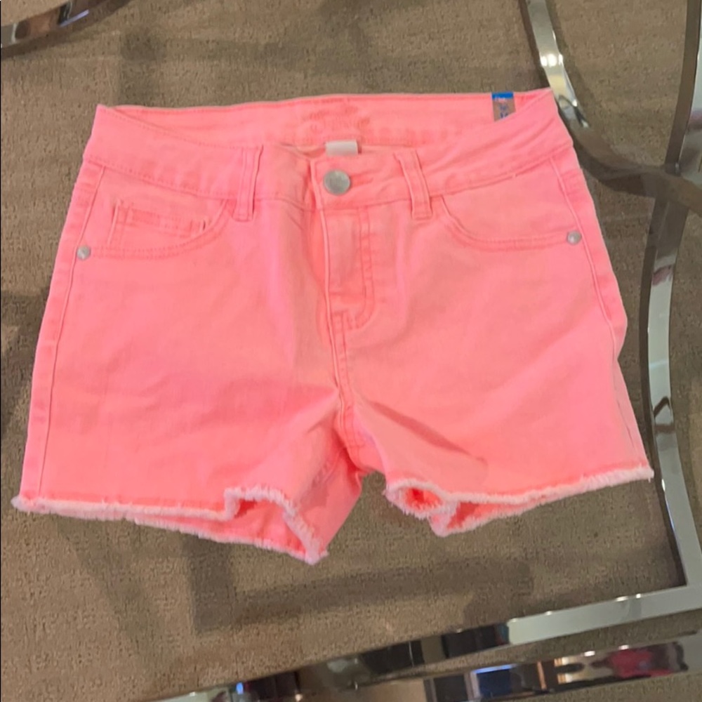 Pink justice shorts